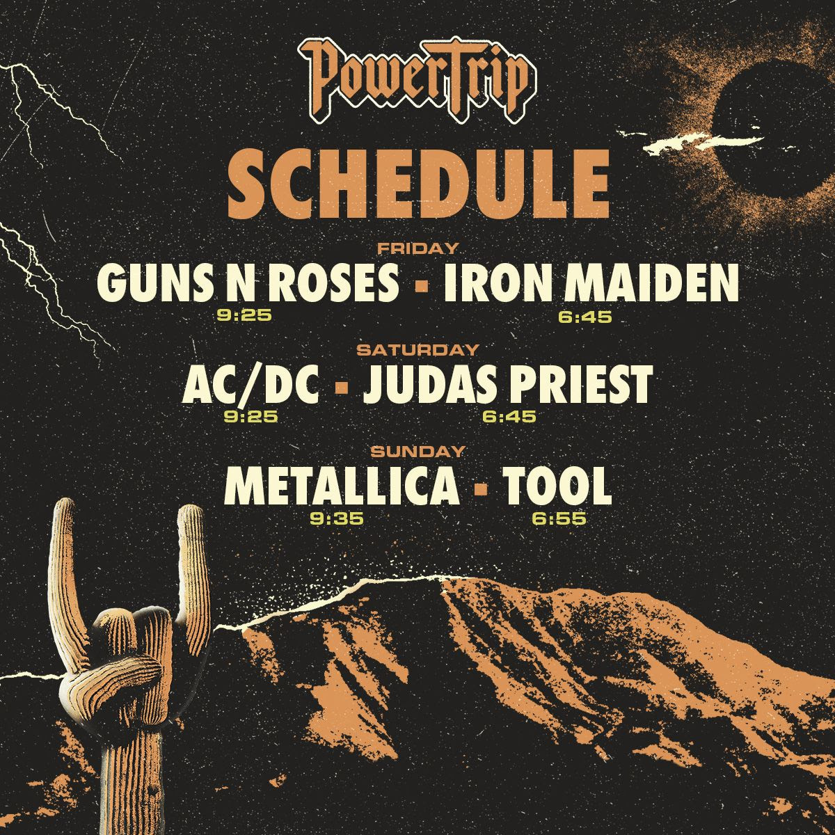 Power Trip teilen GigZeiten für Metallica, Tool, AC/DC, Judas Priest