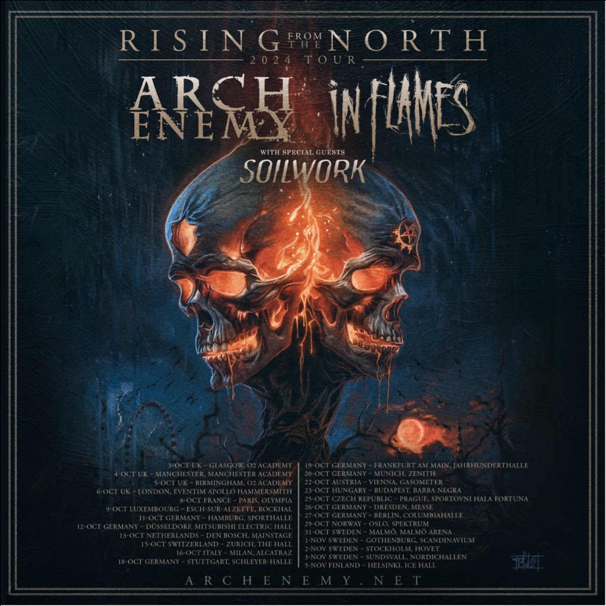 Arch Enemy kündigen “Rising From The North”Tour 2024 mit CoHeadliner